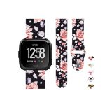 printed silicone watch band for versa 1 versa 2 versa lite