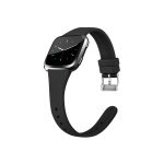 Silicone Slim Bands Compatible with Fitbit Versa 2/Versa/Versa Lite/Versa SE, Narrow & Thin Sport Wristbands with Metal Buckle for Women/Men