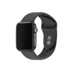 double pin silicone band for Apple watch pure color strap