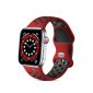 dual color silicone watch strap compatible with Apple watch