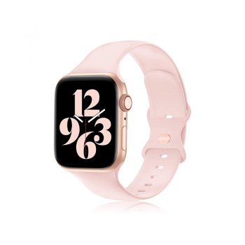 pure color silicone watch band for Apple watch