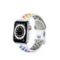 rainbow silicone watch band fit with Apple watch