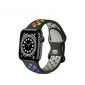 rainbow silicone watch band fit with Apple watch