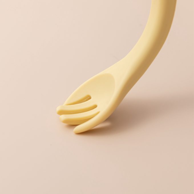 silicone baby fork