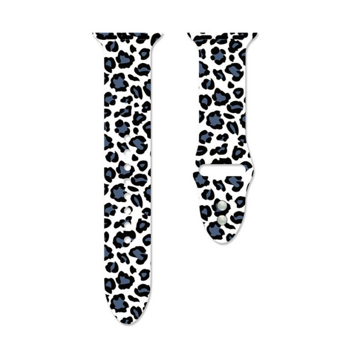 Leopard Pattern Watch band Strap For Apple Watch Band 7 41mm 45mm Silicone Strap For iWatch 6 5 4 3 2 1 SE 38MM 42MM 40MM 44MM