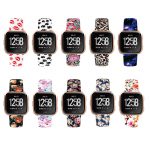 Paw-Print-Patterned-Rubber-Watch-Band-Strap-for-Fitbit-Versa 2