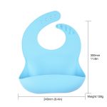 Silicone baby feeding set BP025 bib size