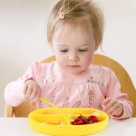 Silicone baby plate BP008-4