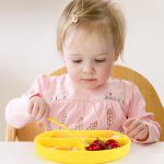 Silicone baby plate BP008-4