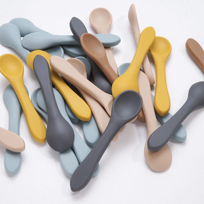 Silicone baby spoon