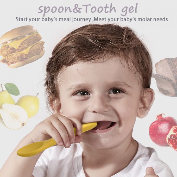 Silicone baby spoon