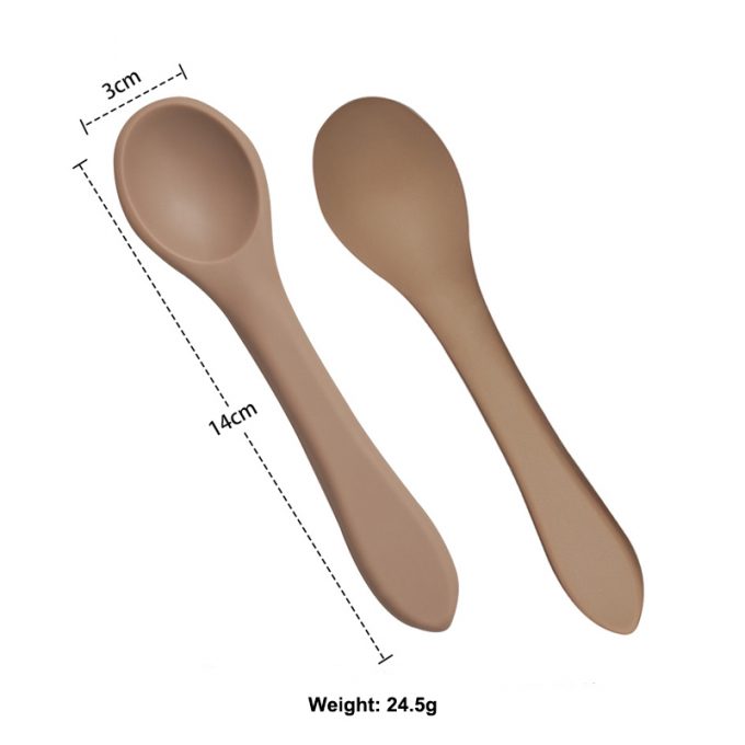 Silicone baby spoon
