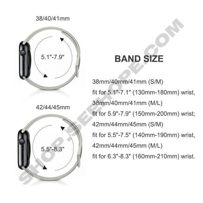 Silicone band Compatible with Apple Watch Band 45mm 41mm 44mm 40mm 42mm 38mm