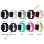 Silicone band Compatible with Apple Watch Band 45mm 41mm 44mm 40mm 42mm 38mm 81029 color chart