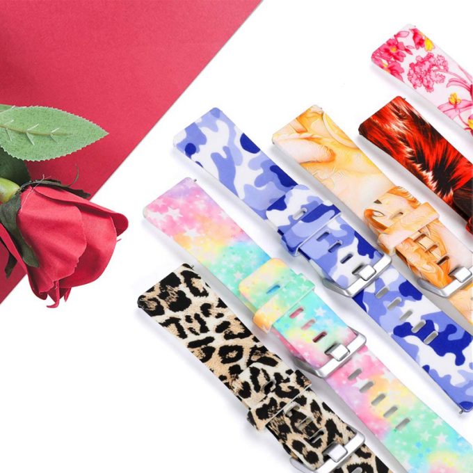Soft Silicone Watch Band for Fitbit Versa 2 Versa Lite Versa Strap Printed Bracelet Replacement Wristband for Versa 2