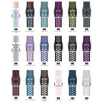 Strap for Apple Watch Band Se 38mm 40mm 41mm 42mm 44mm 45mm Accessories Silicone Sport-Bracelet iWatch 81030 color chart