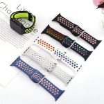 Strap for Apple Watch Band Se 38mm 40mm 41mm 42mm 44mm 45mm Accessories Silicone Sport Bracelet iWatch 81030 main pic