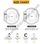 Strap for Apple Watch Band Se 38mm 40mm 41mm 42mm 44mm 45mm Accessories Silicone Sport Bracelet iWatch band size