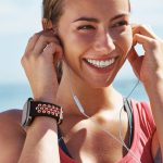 breathable silicone replacement band for Fitbit Versa 2 smartwatch