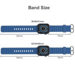 silicone watch strap sport band for Apple watch color board 81032 size