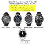 22mm silicone band for Samsung Galaxy Watch 46mm Gear S3 Frontier Huawei Watch GT GT2 46mm Huami Amazfit GTR (3)