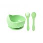 3pcs baby silicone kids feeding set