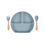 3pcs pack baby silicone feeding set bp030-1
