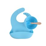 Silicone baby feeding set