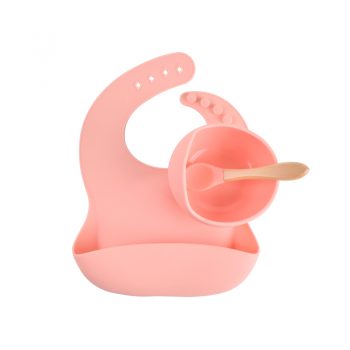 Silicone baby feeding set