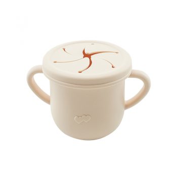 Silicone baby snack storage cup