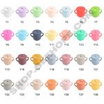 Silicone baby snack storage cup color chart BP024