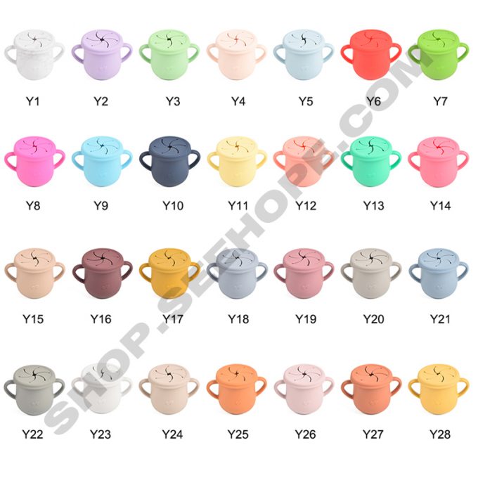 Silicone baby snack storage cup