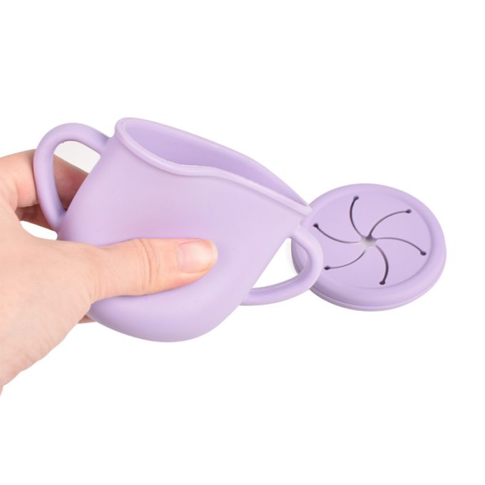 Silicone baby snack storage cup