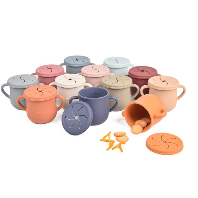 Silicone baby snack storage cup