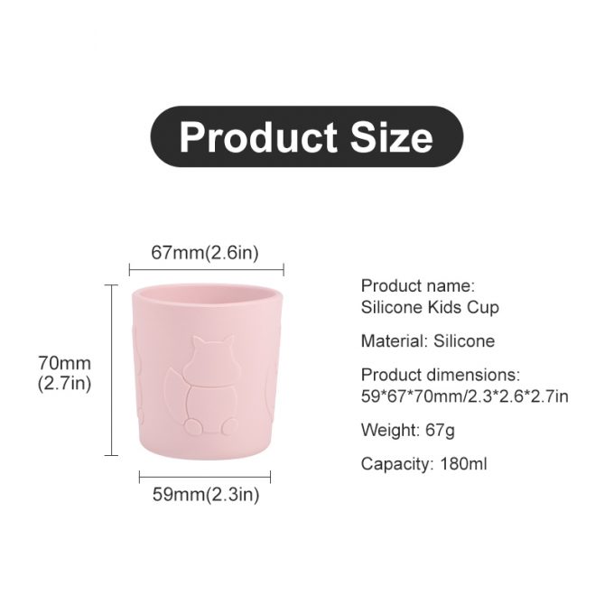 baby silicone drinking cup