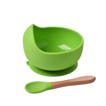 2pcs baby silicone feeding set