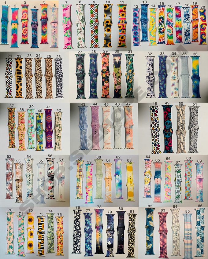 printed Apple watch band