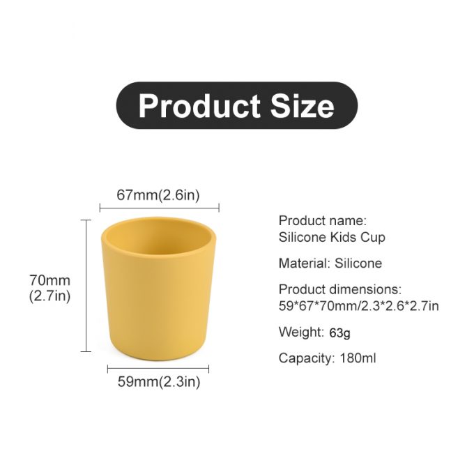 silicone kids cup