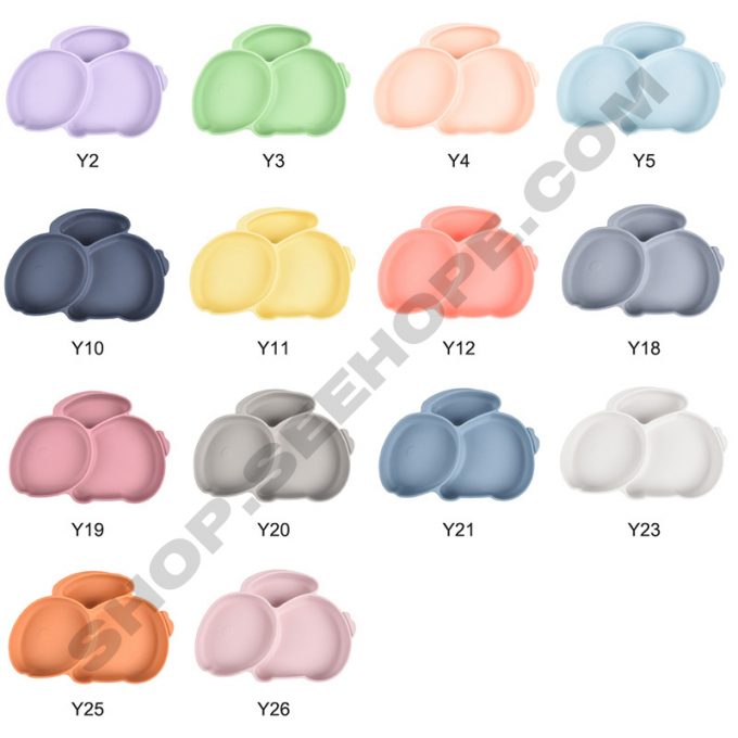 silicone baby plates with suction