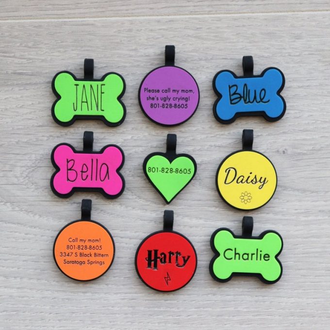 silicone dog id tag pet products