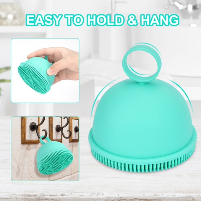 silicone bath brush body scrubber