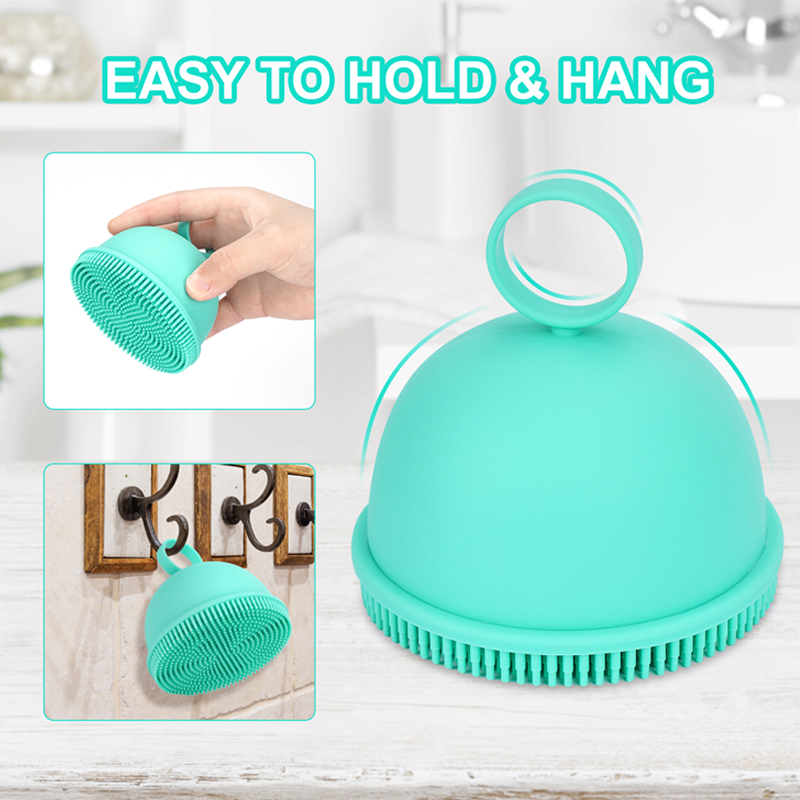 silicone bath brush body scrubber