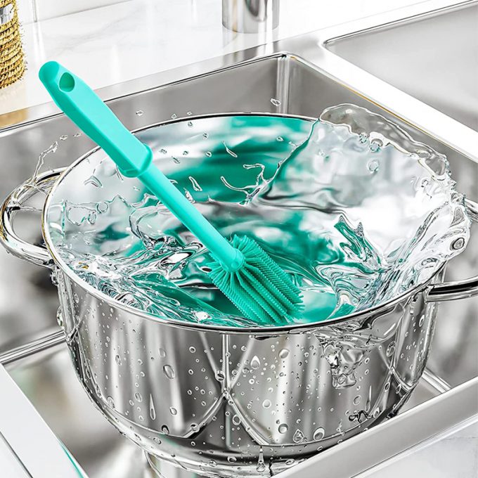 silicone bottle cleaning brush