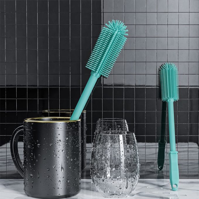 silicone bottle cleaning brush