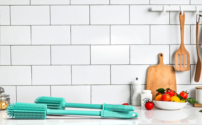 silicone bottle cleaning brush